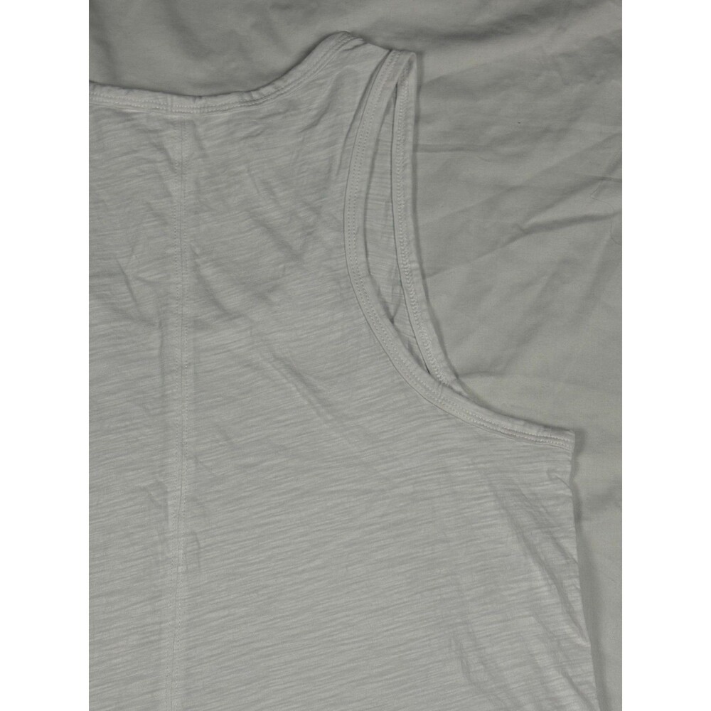 Athleta Essential Slub Tank Top Women’s Small White 100% Cotton Scoop Neck - Picture 11 of 15